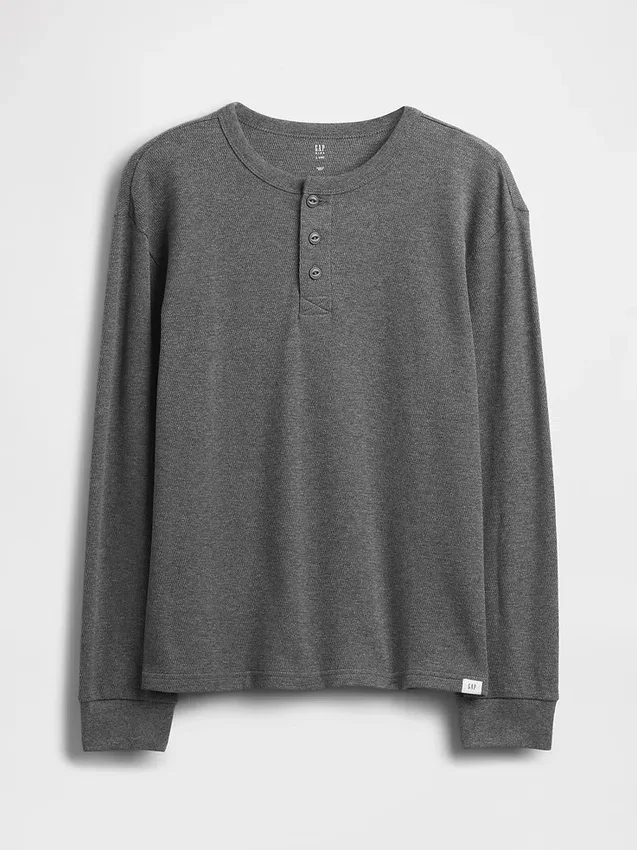 Kinderen Relaxed Henley-T-shirt