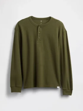 Kinderen Relaxed Henley-T-shirt