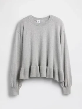 Kinderen Relaxed Peplum-trui