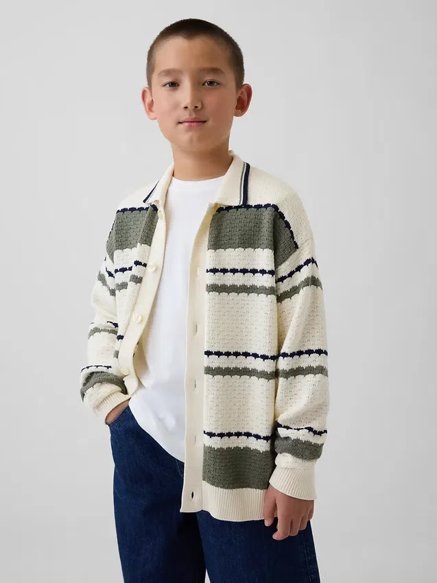 Kinderen Relaxed Polo-vest-trui