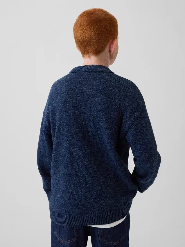 Kinderen Relaxed Polo-vest-trui