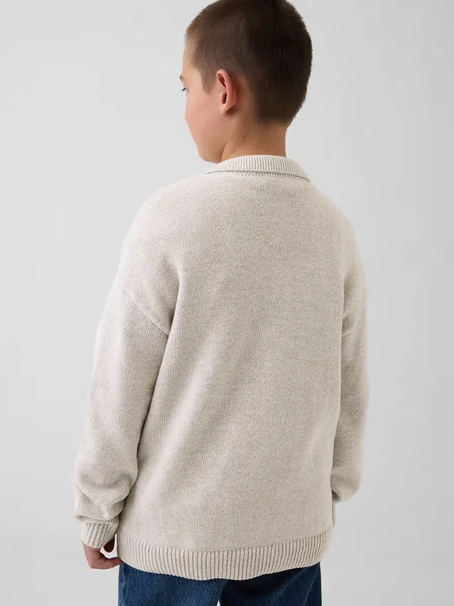 Kinderen Relaxed Polo-vest-trui