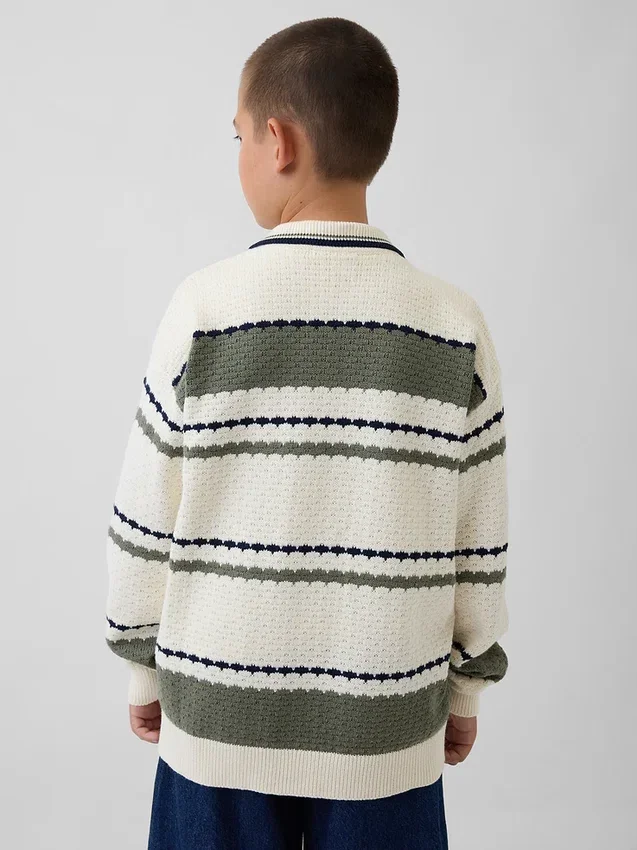 Kinderen Relaxed Polo-vest-trui