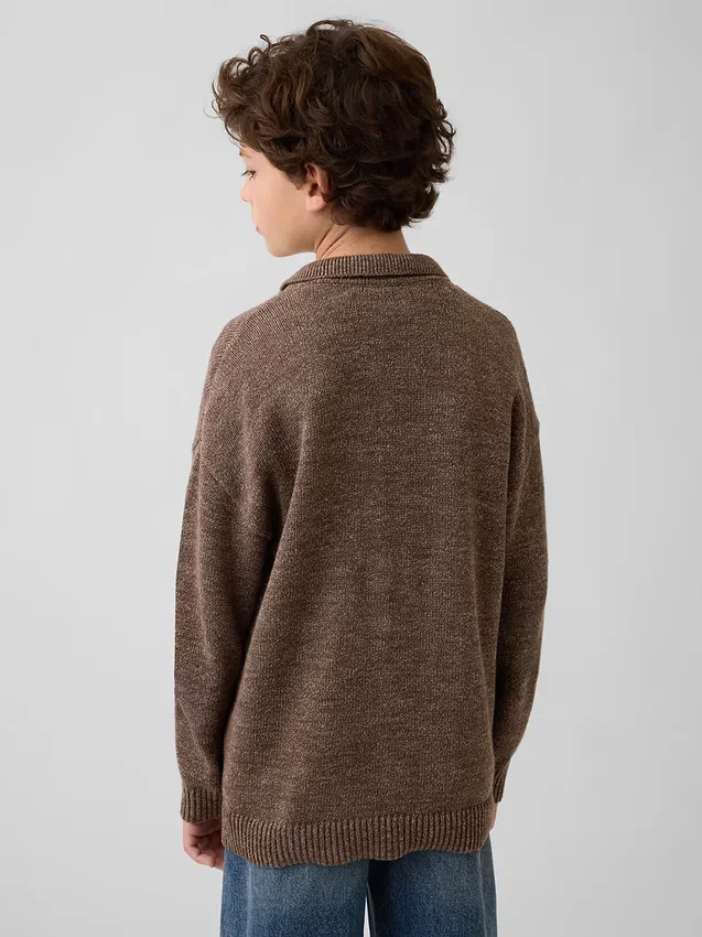 Kinderen Relaxed Polo-vest-trui