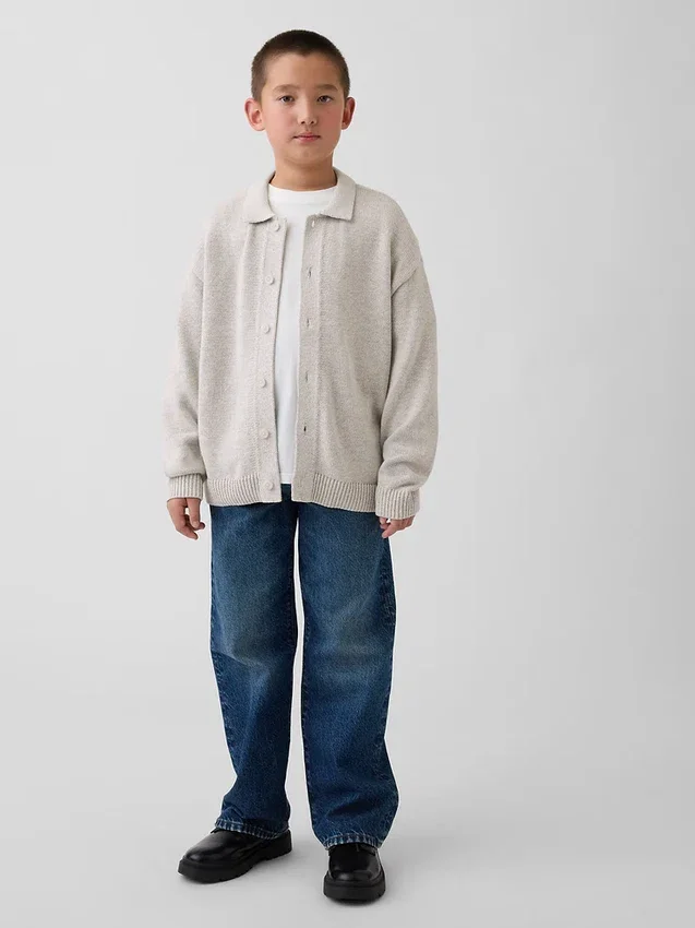 Kinderen Relaxed Polo-vest-trui