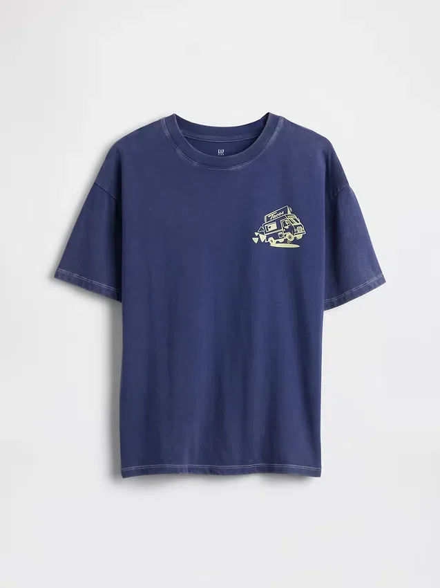Kinderen Relaxed T-shirt met print