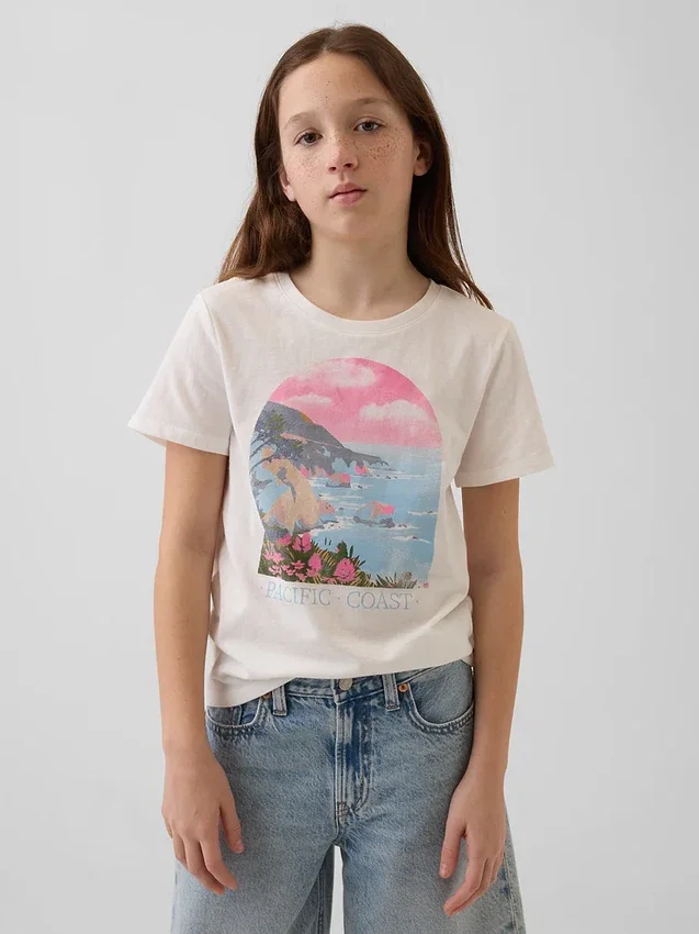 Kinderen Relaxed T-shirt met print