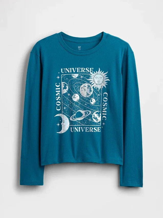 Kinderen Relaxed T-shirt met print