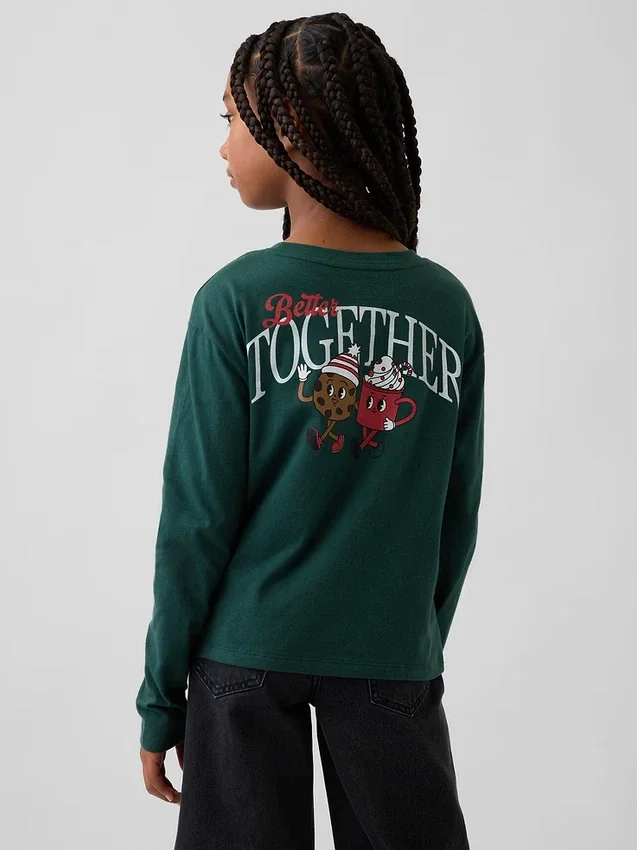Kinderen Relaxed T-shirt met print