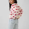 Kinderen: Relaxed trui met print en ronde hals