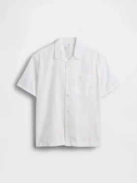 Kinderen: Relaxed vakantieshirt van linnen-katoen