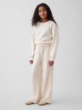 Kinderen: Relaxte broek met wijde pijpen