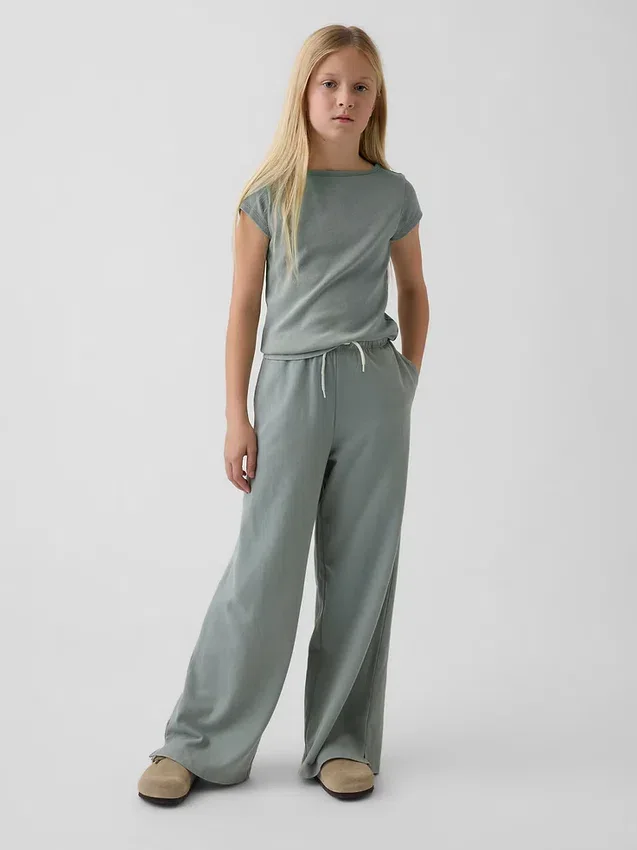 Kinderen: Relaxte broek met wijde pijpen