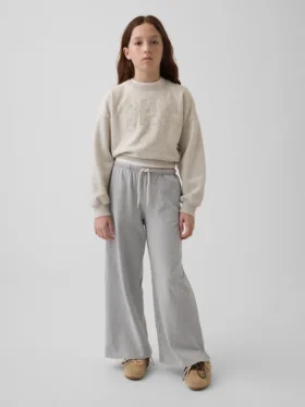 Kinderen: Relaxte broek met wijde pijpen