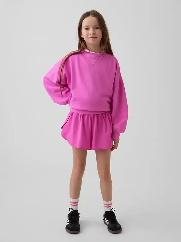 Kinderen: Sneldrogende korte broek met vlinderzoom