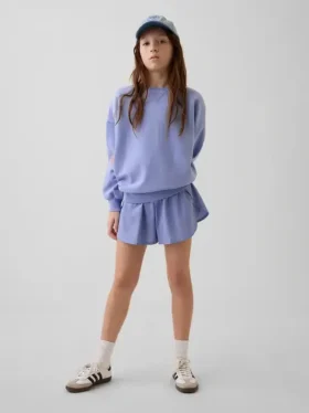Kinderen: Sneldrogende korte broek met vlinderzoom