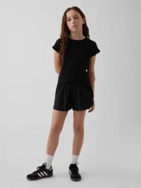 Kinderen: Sneldrogende korte broek met vlinderzoom