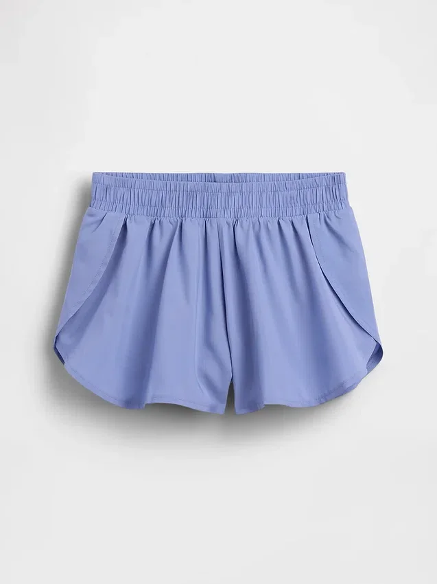 Kinderen: Sneldrogende korte broek met vlinderzoom