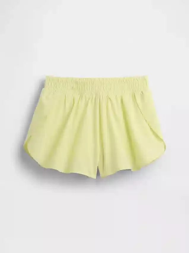 Kinderen: Sneldrogende korte broek met vlinderzoom