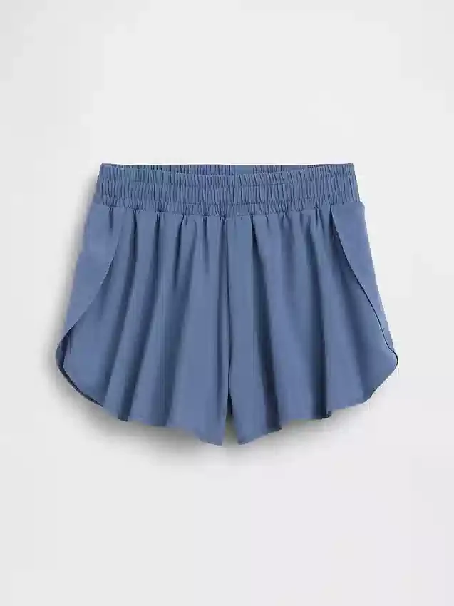 Kinderen: Sneldrogende korte broek met vlinderzoom