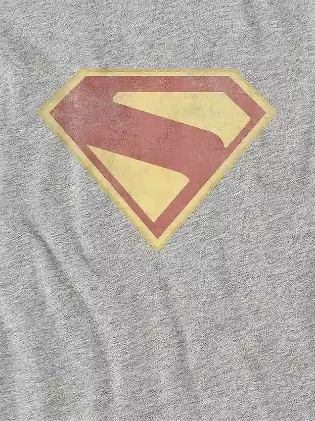 Kinderen Superman 2025-logo T-shirt met full-colour distressed-afbeelding