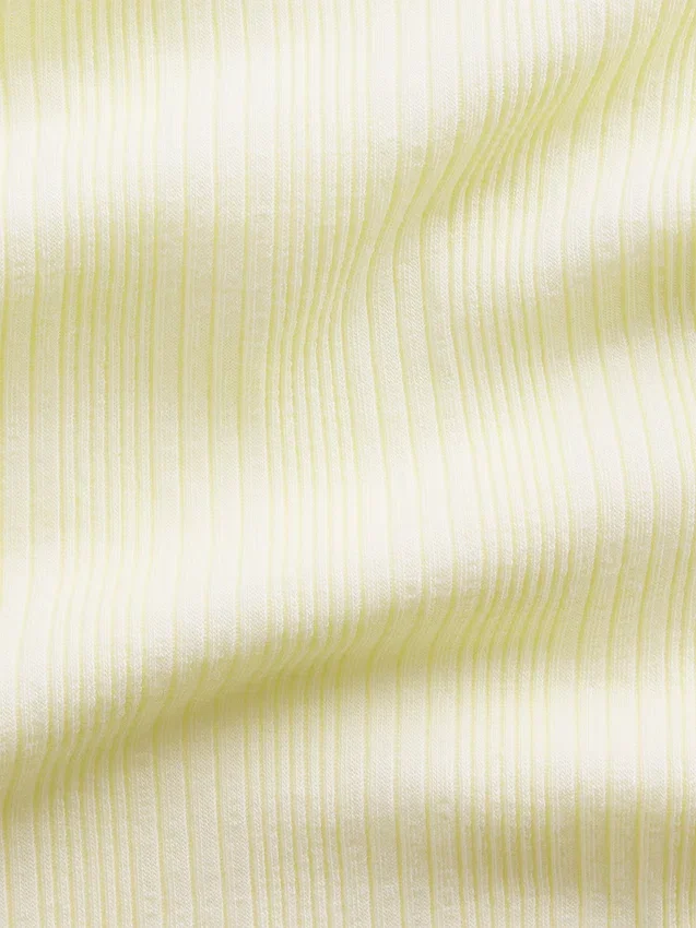 Kinderen T-shirt met gemêleerde ribboord en getailleerde pasvorm