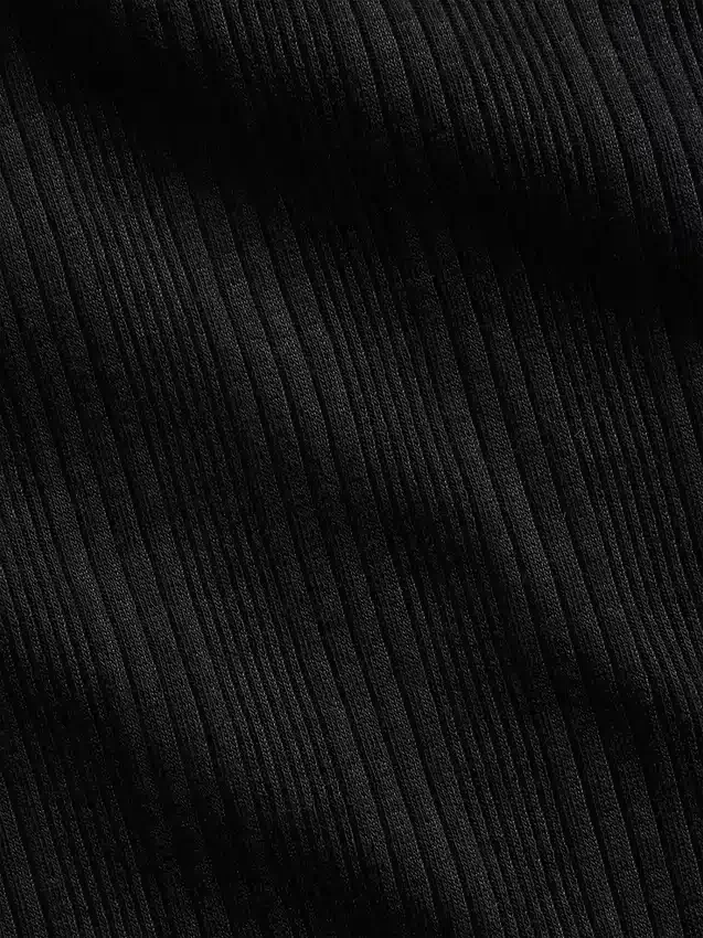 Kinderen T-shirt met gemêleerde ribboord en getailleerde pasvorm