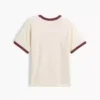 Kinderen: T-shirt met grafische print en ringer-boord in relaxte pasvorm