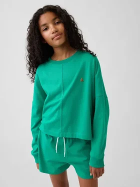Kinderen T-shirt met zware stof en oversized pasvorm