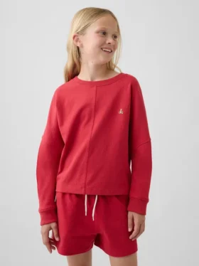 Kinderen T-shirt met zware stof en oversized pasvorm