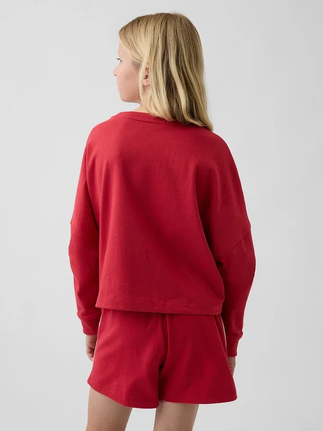 Kinderen T-shirt met zware stof en oversized pasvorm