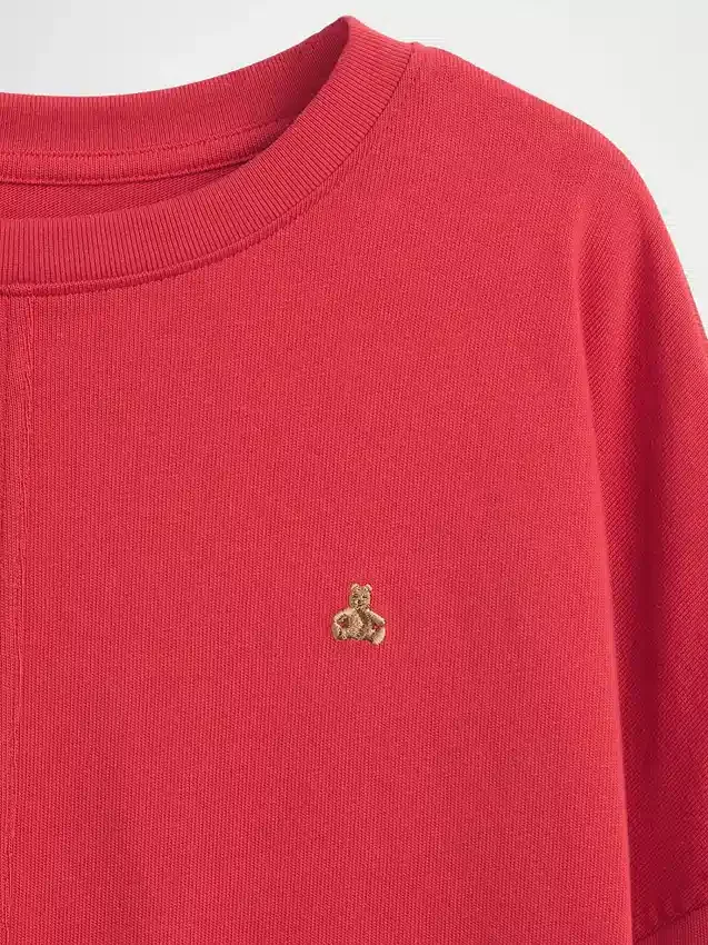 Kinderen T-shirt met zware stof en oversized pasvorm