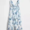 Kinderen Tie-Dye denim shortalls met relaxte pasvorm