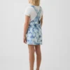 Kinderen Tie-Dye denim shortalls met relaxte pasvorm