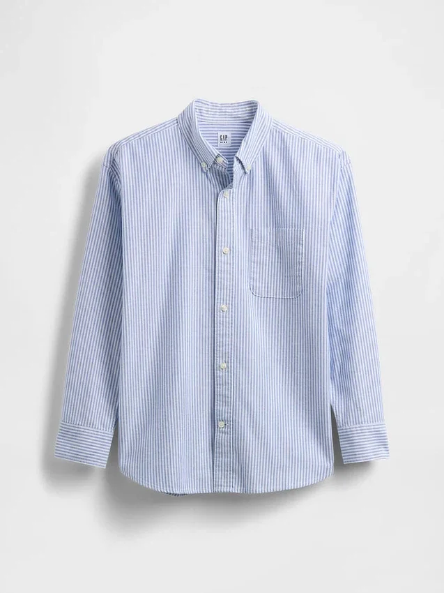 Kinderen Uniform Relaxed Oxford-overhemd