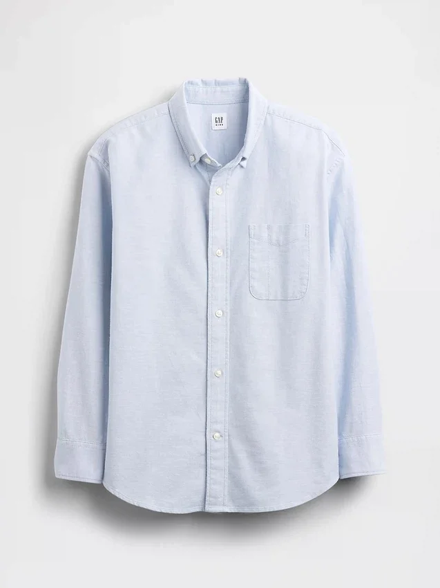Kinderen Uniform Relaxed Oxford-overhemd