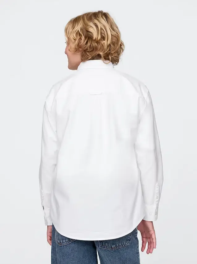 Kinderen Uniform Relaxed Oxford-overhemd
