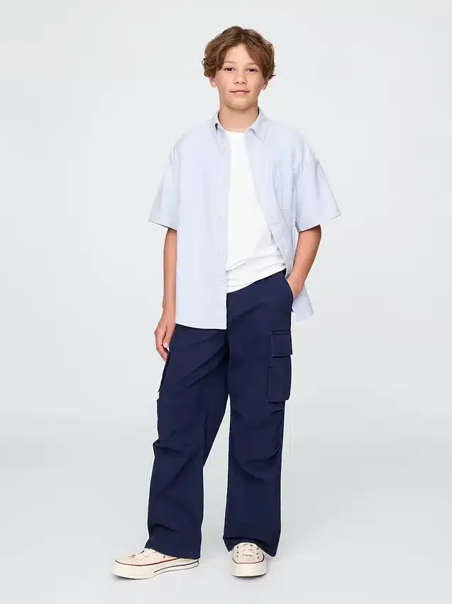 Kinderen Uniform Relaxed Oxford-overhemd