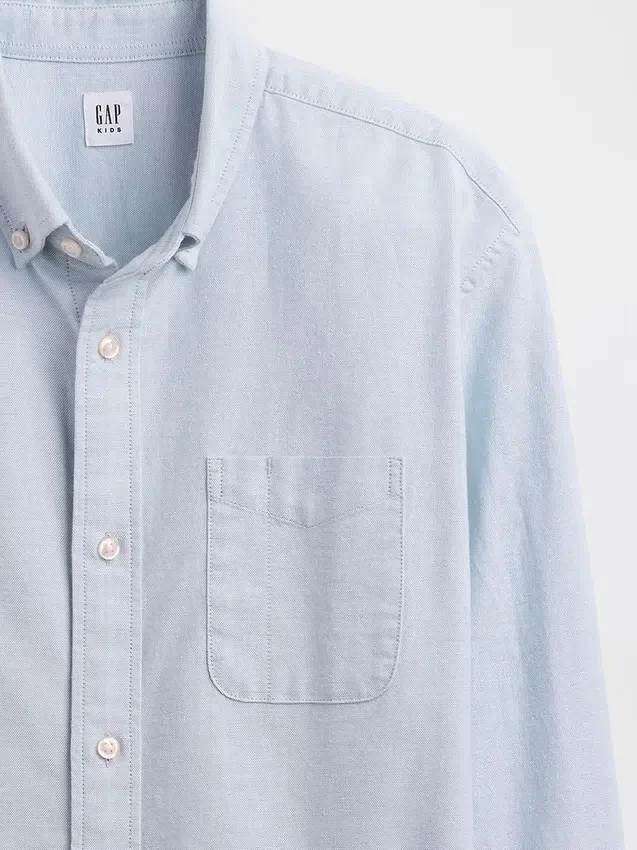 Kinderen Uniform Relaxed Oxford-overhemd