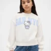 Kinderen Vintagesoft Hello Kitty-logo-sweatshirt