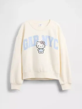 Kinderen Vintagesoft Hello Kitty-logo-sweatshirt