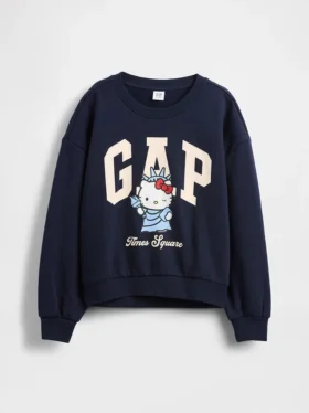Kinderen Vintagesoft Hello Kitty-logo-sweatshirt