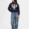 Kinderen Vintagesoft Hello Kitty-logo-sweatshirt