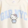 Kinderen Vintagesoft Hello Kitty-logo-sweatshirt