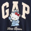 Kinderen Vintagesoft Hello Kitty-logo-sweatshirt