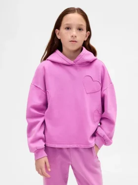 Kinderen Vintagesoft Relaxed hoodie met patch