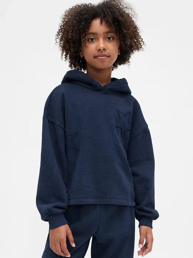 Kinderen Vintagesoft Relaxed hoodie met patch