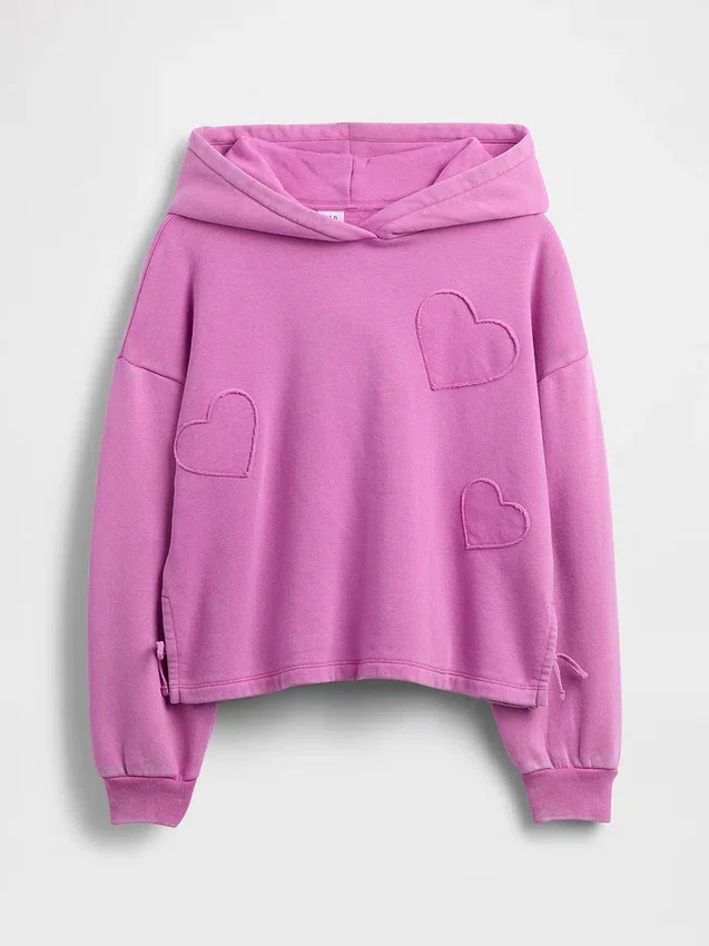 Kinderen Vintagesoft Relaxed hoodie met patch