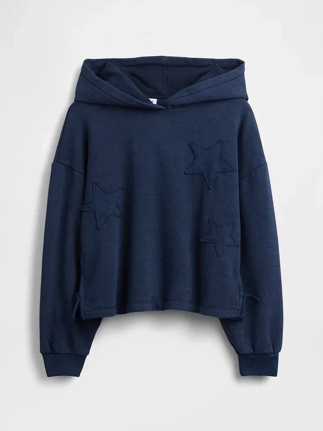 Kinderen Vintagesoft Relaxed hoodie met patch