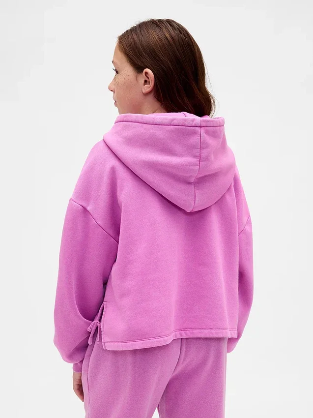Kinderen Vintagesoft Relaxed hoodie met patch